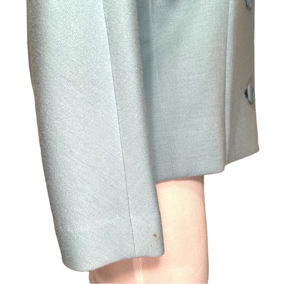 Vintage French Designer 60s Blue Blazer Jacket - Picture 7 of 13